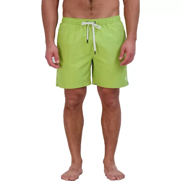 imageEddie Bauer Mens SPF 50 Volley Swim Trunk  Fun Designs Comfortable and Stylish 7 InseamCitron