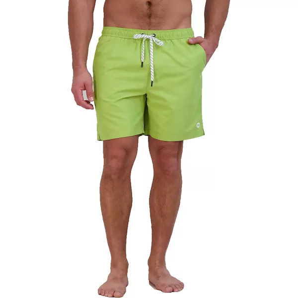 imageEddie Bauer Mens SPF 50 Volley Swim Trunk  Fun Designs Comfortable and Stylish 7 InseamCitron