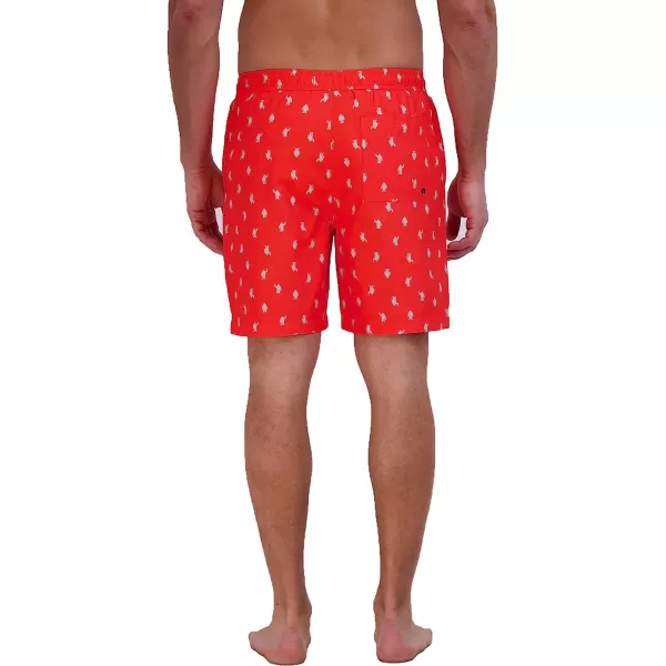 imageEddie Bauer Mens SPF 50 Volley Swim Trunk  Fun Designs Comfortable and Stylish 7 InseamCoral