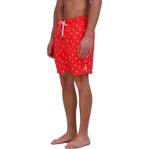 imageEddie Bauer Mens SPF 50 Volley Swim Trunk  Fun Designs Comfortable and Stylish 7 InseamCoral