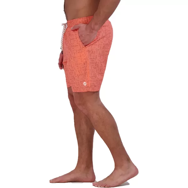 imageEddie Bauer Mens SPF 50 Volley Swim Trunk  Fun Designs Comfortable and Stylish 7 InseamDusty Coral