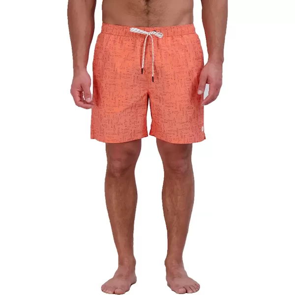imageEddie Bauer Mens SPF 50 Volley Swim Trunk  Fun Designs Comfortable and Stylish 7 InseamDusty Coral