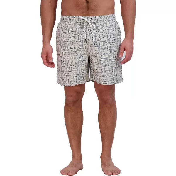 imageEddie Bauer Mens SPF 50 Volley Swim Trunk  Fun Designs Comfortable and Stylish 7 InseamPumice