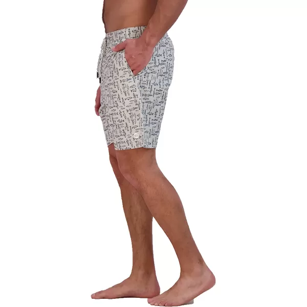 imageEddie Bauer Mens SPF 50 Volley Swim Trunk  Fun Designs Comfortable and Stylish 7 InseamPumice