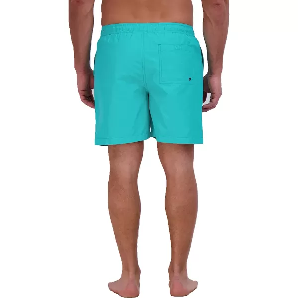 imageEddie Bauer Mens SPF 50 Volley Swim Trunk  Fun Designs Comfortable and Stylish 7 InseamTurquoise