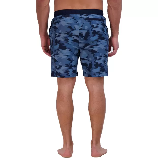 imageEddie Bauer Mens SPF 50 Volley Swim Trunk 8 Inseam Comes with Compression Liner  Ultimate Comfort amp StretchAtlantic Blue