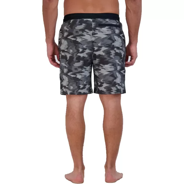 imageEddie Bauer Mens SPF 50 Volley Swim Trunk 8 Inseam Comes with Compression Liner  Ultimate Comfort amp StretchBlack