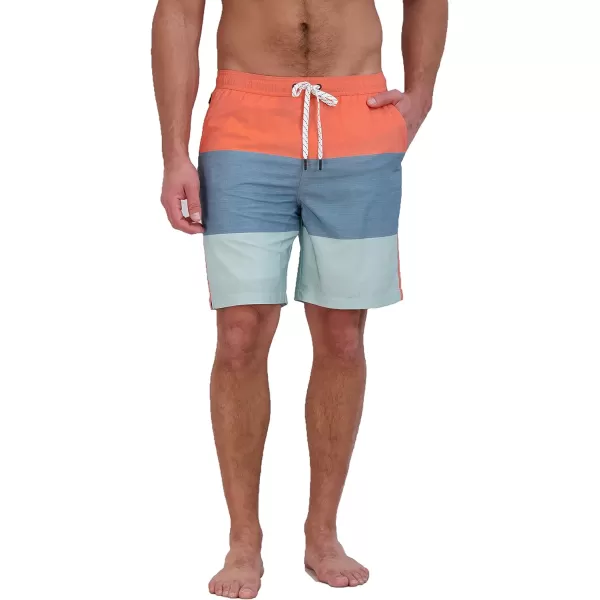 imageEddie Bauer Mens SPF 50 Volley Swim Trunk 8 Inseam Comes with Compression Liner  Ultimate Comfort amp StretchCeladon
