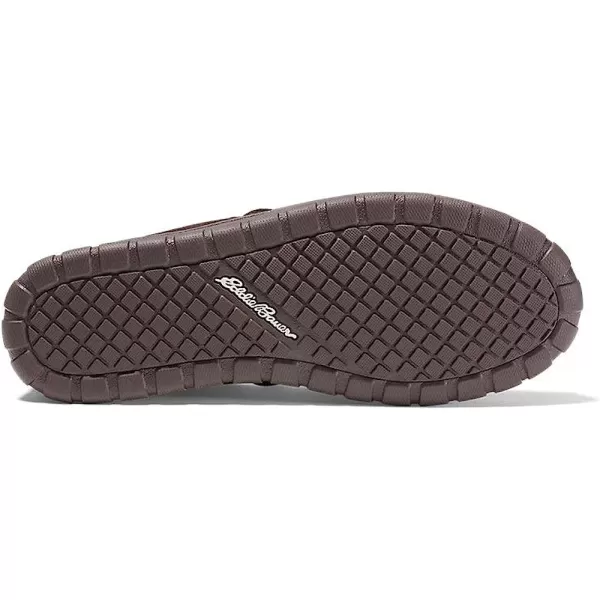 imageEddie Bauer Mens ShearlingLined Moccasin SlipperDk Brown Brown