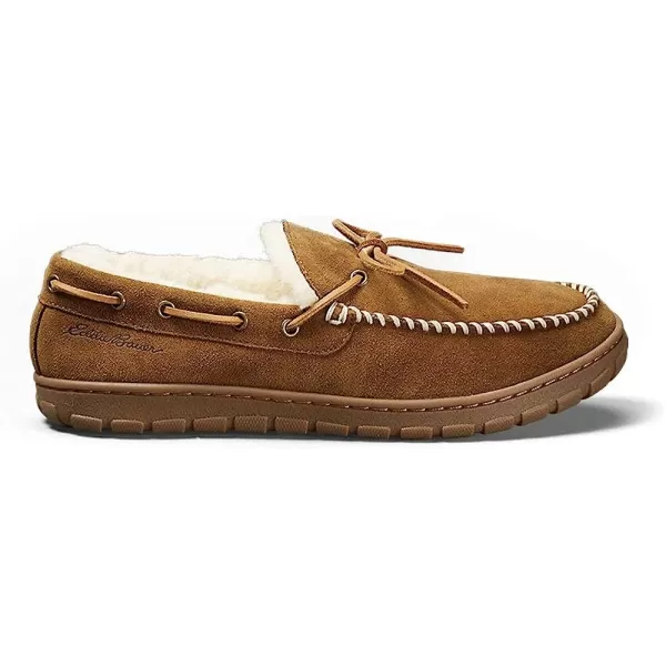 imageEddie Bauer Mens ShearlingLined Moccasin SlipperTan Beige