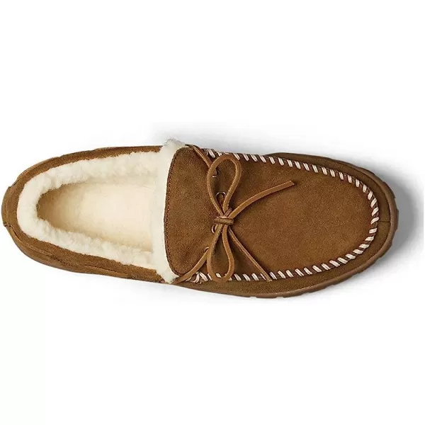 imageEddie Bauer Mens ShearlingLined Moccasin SlipperTan Beige