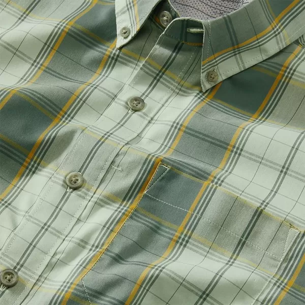 imageEddie Bauer Mens ShortSleeve Voyager Flex ShirtTall Celadon
