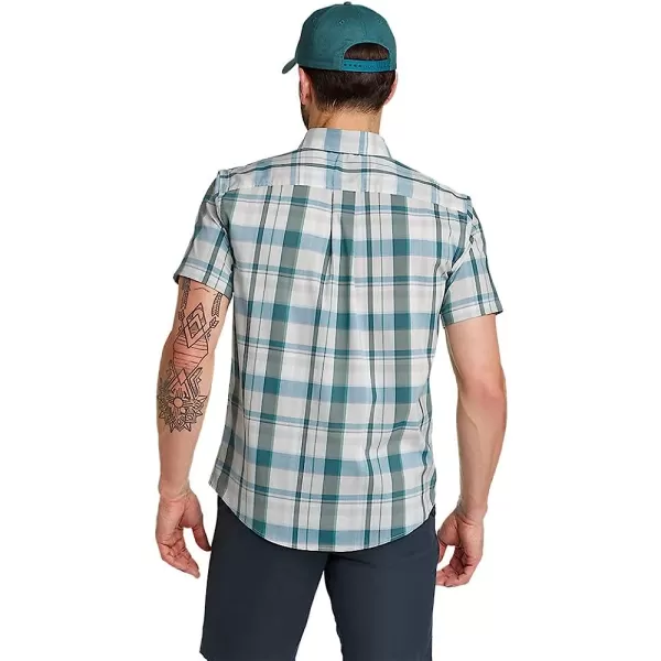 imageEddie Bauer Mens ShortSleeve Voyager Flex ShirtTall Seamoss