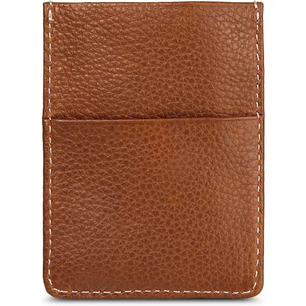 imageEddie Bauer Mens Signature Top Stitch Magnetic Leather Case Wallet with 2 Card Slots and RFID Protection Tan One SizeEddie Bauer Mens Signature Top Stitch Magnetic Leather Case Wallet with 2 Card Slots and RFID Protection Tan One Size