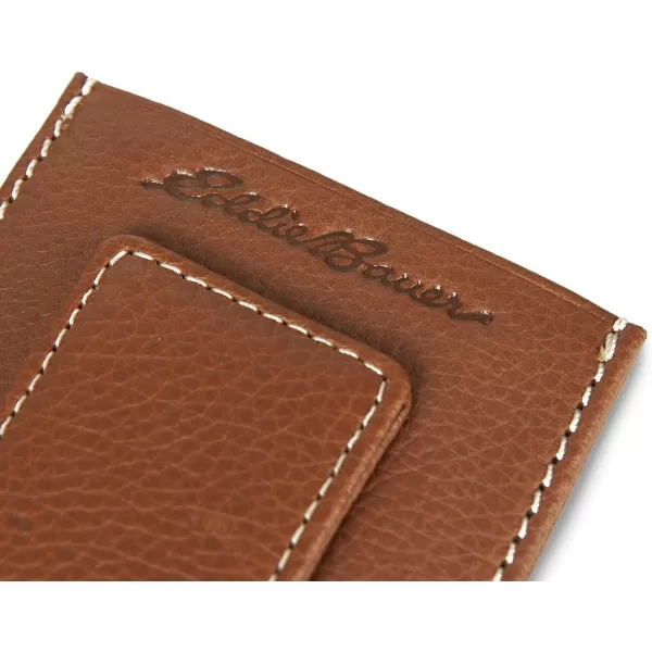 imageEddie Bauer Mens Signature Top Stitch Magnetic Leather Case Wallet with 2 Card Slots and RFID Protection Tan One SizeEddie Bauer Mens Signature Top Stitch Magnetic Leather Case Wallet with 2 Card Slots and RFID Protection Tan One Size