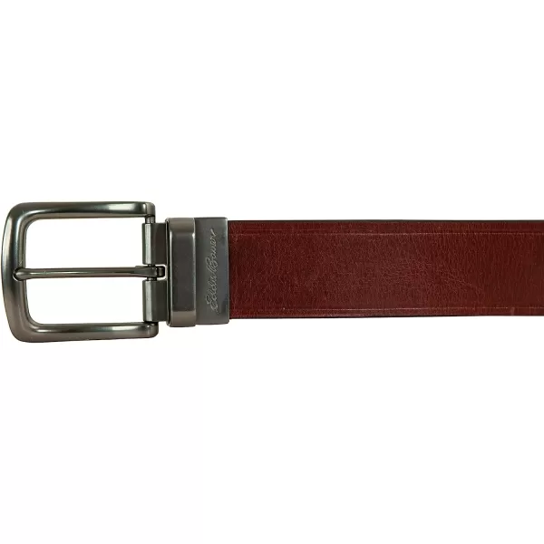 imageEddie Bauer Mens Smooth Leather Reversible BeltBrownTan