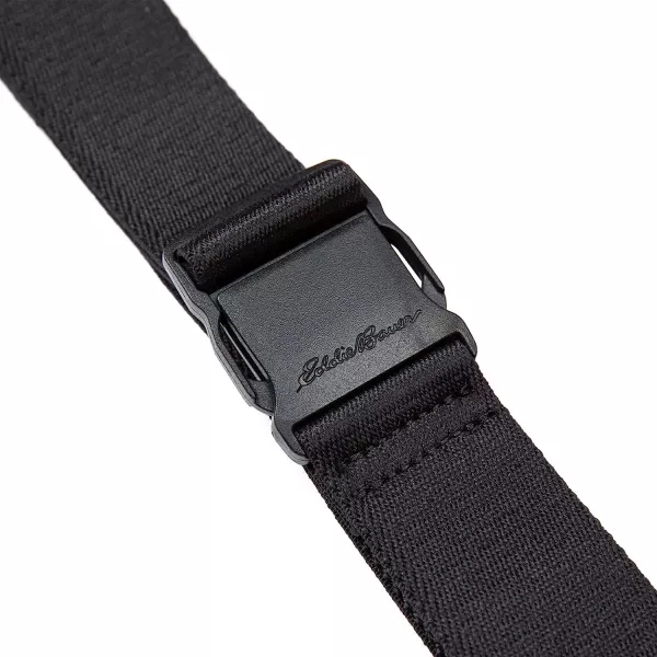 imageEddie Bauer Mens Trail Belt Active Stretch Webbing with Quick Release BuckleBlack