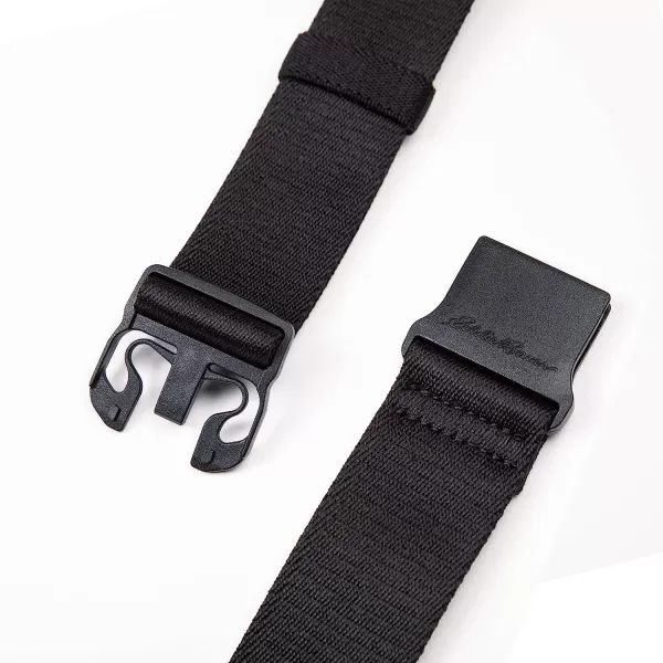 imageEddie Bauer Mens Trail Belt Active Stretch Webbing with Quick Release BuckleBlack