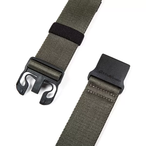 imageEddie Bauer Mens Trail Belt Active Stretch Webbing with Quick Release BuckleGreen
