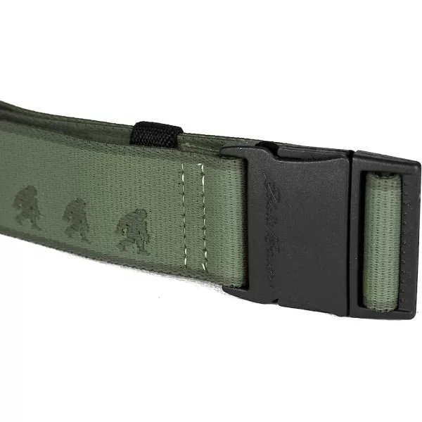 imageEddie Bauer Mens Trail Belt with Active Stretch Webbing and Quick Release BuckleSasquatchGreen