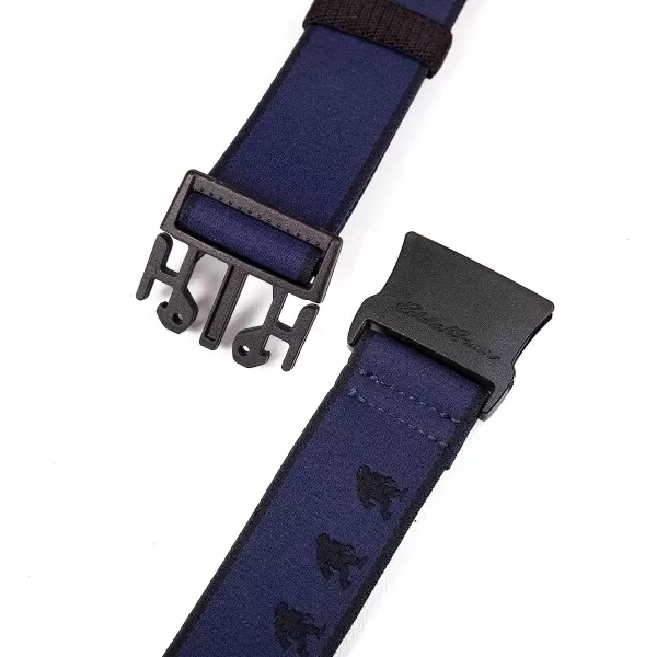 imageEddie Bauer Mens Trail Belt with Active Stretch Webbing and Quick Release BuckleSasquatchIndigo