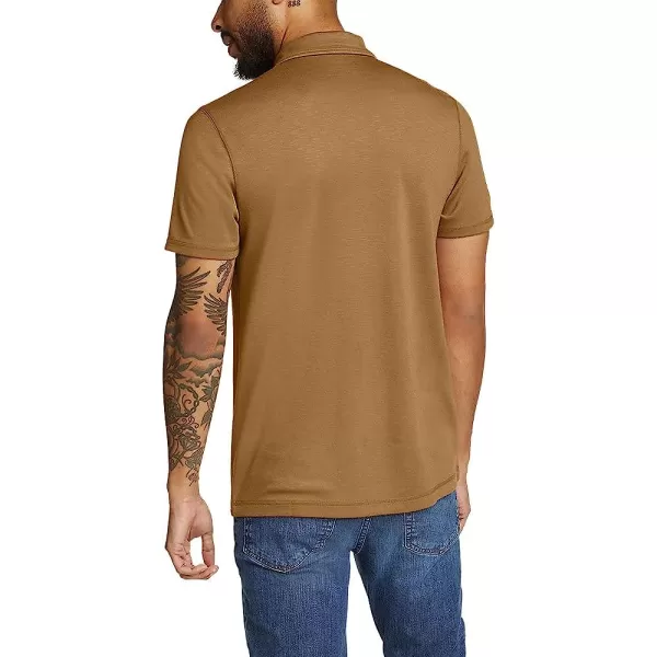 imageEddie Bauer Mens Traverse ShortSleeve Polo ShirtTall Tawny