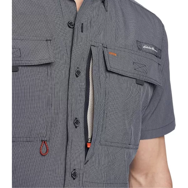 imageEddie Bauer Mens UPF Guide 20 ShortSleeve ShirtDeep Sky