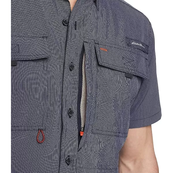 imageEddie Bauer Mens UPF Guide 20 ShortSleeve ShirtRegular Cantaloupe