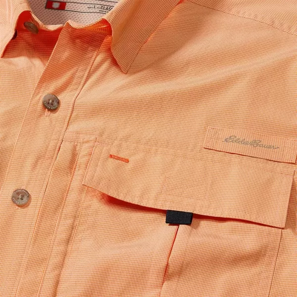 imageEddie Bauer Mens UPF Guide 20 ShortSleeve ShirtRegular Cantaloupe