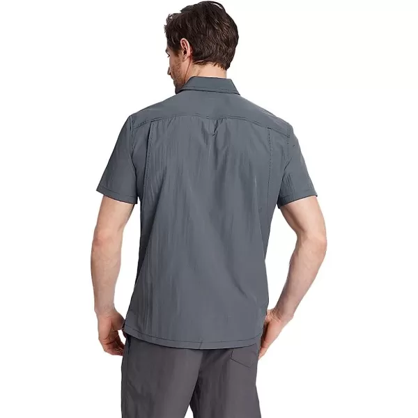 imageEddie Bauer Mens UPF Guide 20 ShortSleeve ShirtRegular Navy