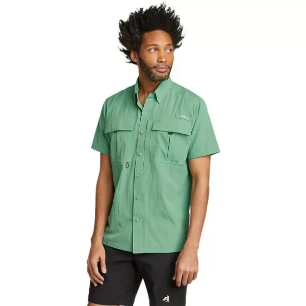 imageEddie Bauer Mens UPF Guide 20 ShortSleeve ShirtSeaglass