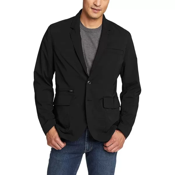 imageEddie Bauer Mens Ultimate Voyager Travel BlazerRegular Black