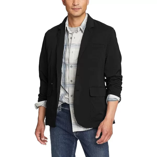 imageEddie Bauer Mens Ultimate Voyager Travel BlazerRegular Black