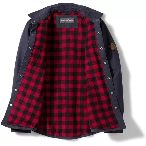 imageEddie Bauer Mens Voyager FleeceLined Shirt JacketRegular Storm