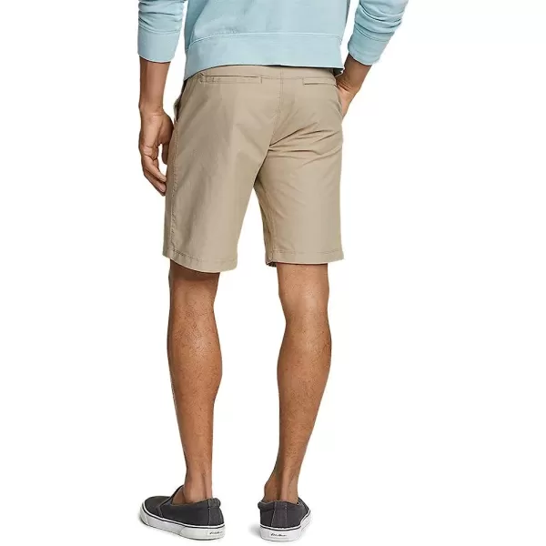 imageEddie Bauer Mens Voyager Flex 10 Chino ShortsRegular Light Khaki
