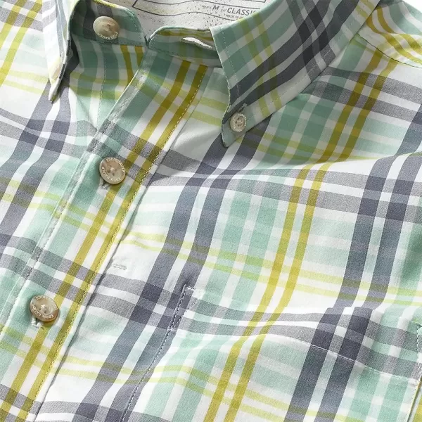 imageEddie Bauer Mens Voyager Flex LongSleeve ShirtBottle Green