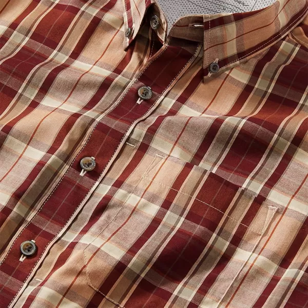 imageEddie Bauer Mens Voyager Flex LongSleeve ShirtBurgundy