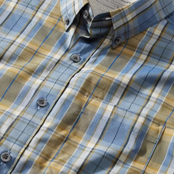 imageEddie Bauer Mens Voyager Flex LongSleeve ShirtChambray Blue
