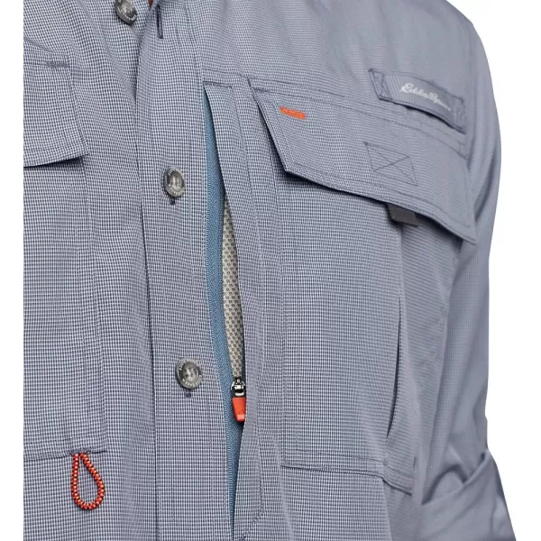 imageEddie Bauer Mens Voyager Flex LongSleeve ShirtLt Gray