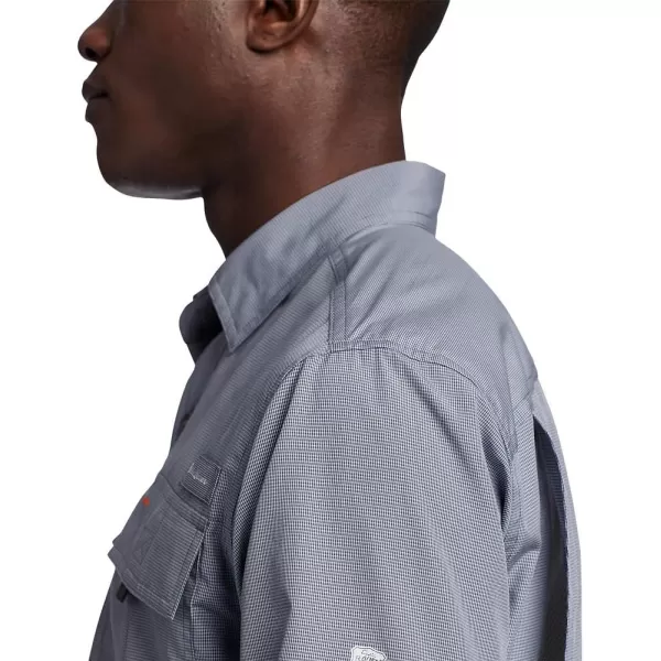 imageEddie Bauer Mens Voyager Flex LongSleeve ShirtLt Gray