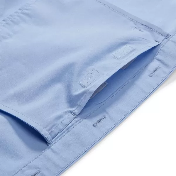 imageEddie Bauer Mens Voyager Flex LongSleeve ShirtRegular French Blue
