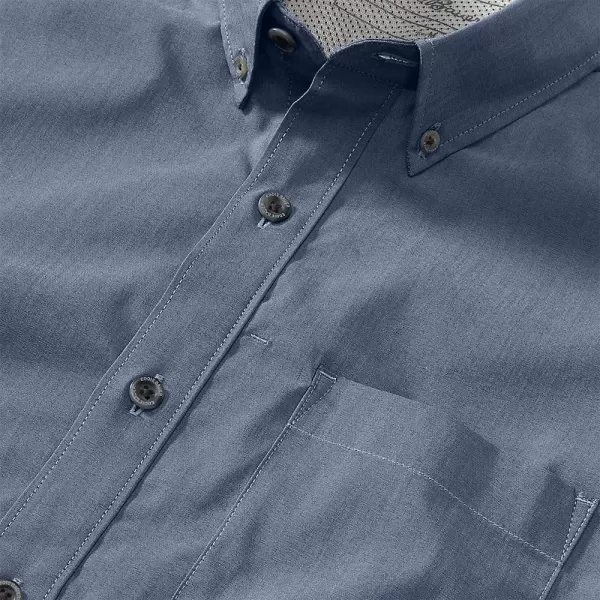 imageEddie Bauer Mens Voyager Flex LongSleeve ShirtRegular Navy