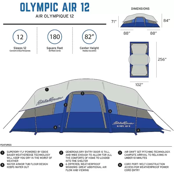 imageEddie Bauer Olympic Air 10 TentIsland Blue