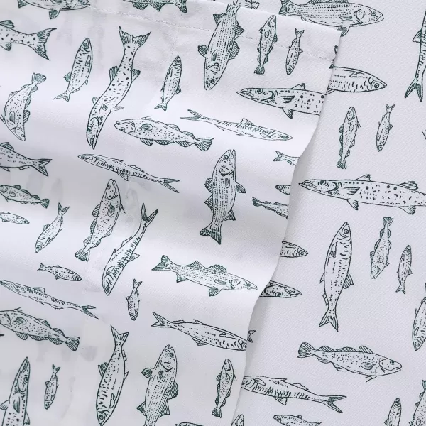 imageEddie Bauer Sheets Cotton Percale Bedding Set Crisp  Cool Stylish Home Decor Full Northern Plaid WhiteGreyAlbright Hill GreenWhite