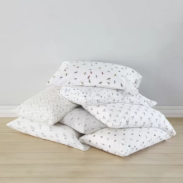 imageEddie Bauer Sheets Cotton Percale Bedding Set Crisp  Cool Stylish Home Decor Full Northern Plaid WhiteGreyCampout