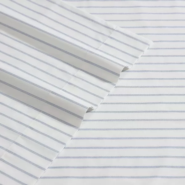 imageEddie Bauer Sheets Cotton Percale Bedding Set Crisp  Cool Stylish Home Decor Full Northern Plaid WhiteGreyEssential Stripe