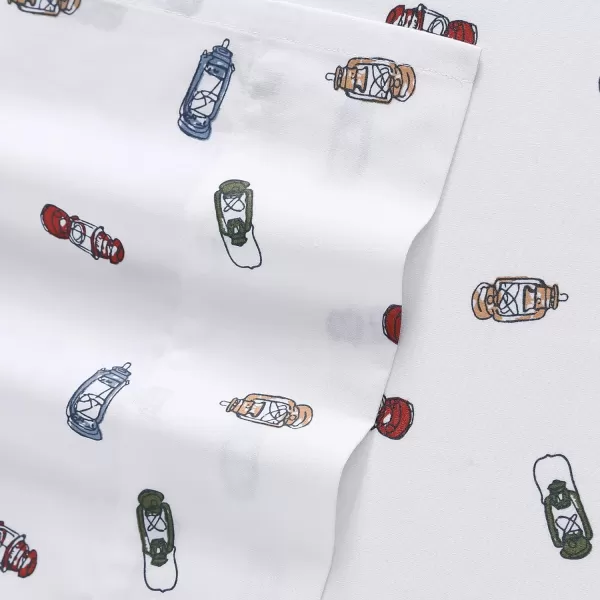 imageEddie Bauer Sheets Cotton Percale Bedding Set Crisp  Cool Stylish Home Decor Full Northern Plaid WhiteGreyExplore Lantern