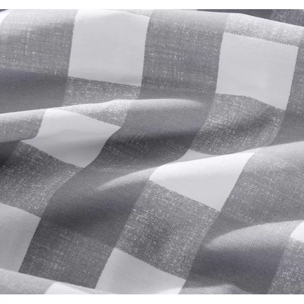 imageEddie Bauer Sheets Cotton Percale Bedding Set Crisp  Cool Stylish Home Decor Full Northern Plaid WhiteGreyLakehouse Plaid
