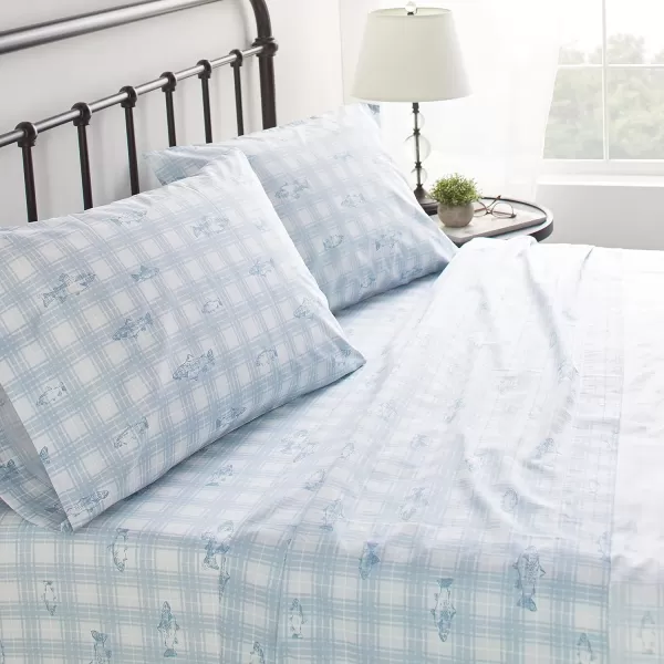 imageEddie Bauer Sheets Cotton Percale Bedding Set Crisp  Cool Stylish Home Decor Full Northern Plaid WhiteGreyMethow Plaid