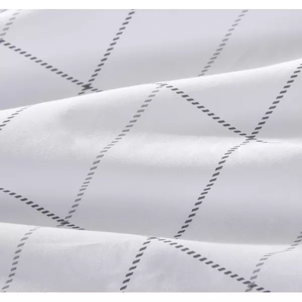 imageEddie Bauer Sheets Cotton Percale Bedding Set Crisp  Cool Stylish Home Decor Full Northern Plaid WhiteGreyNorthern Plaid